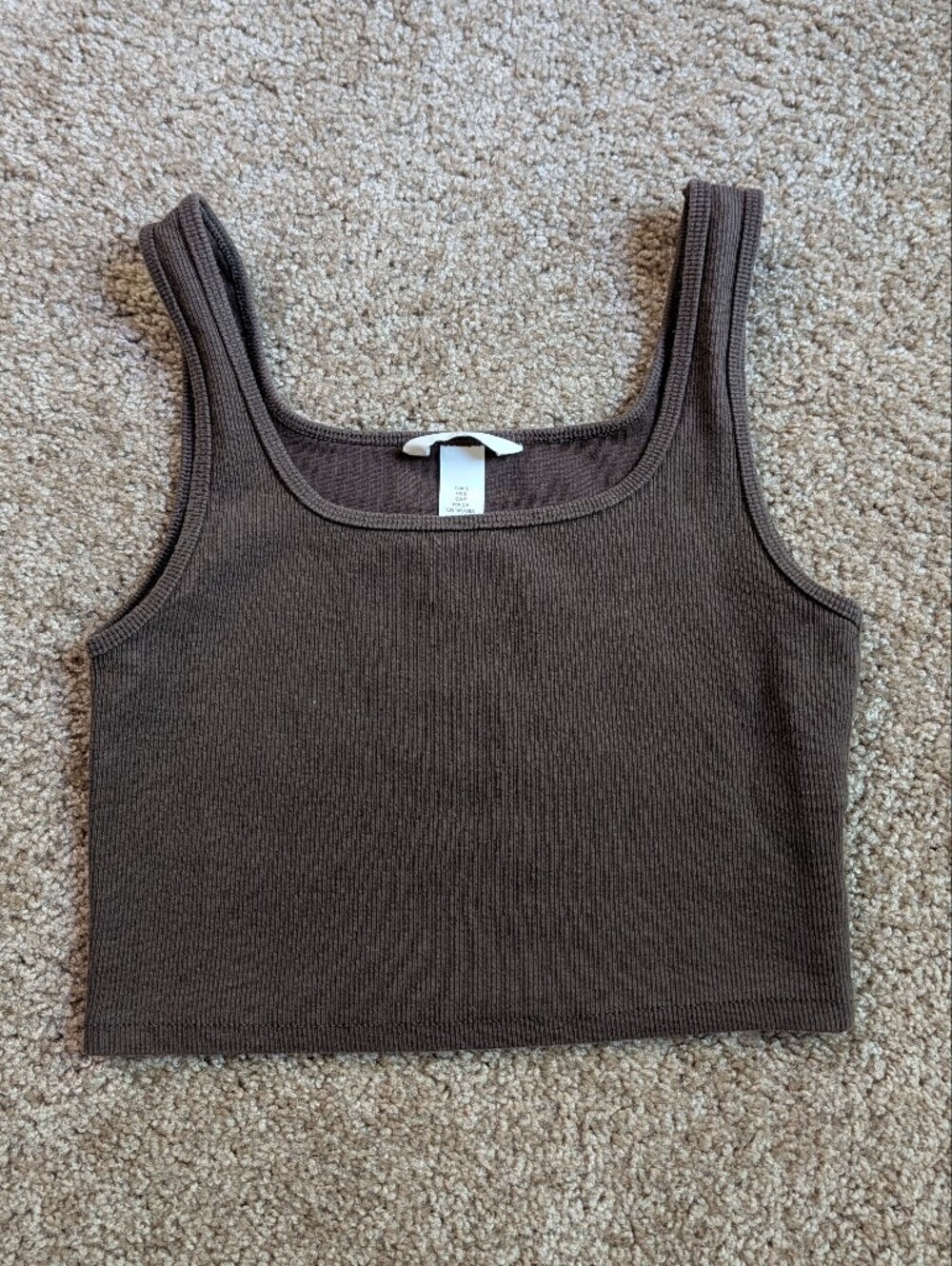 H&M Ribbed Cropped Tank Top